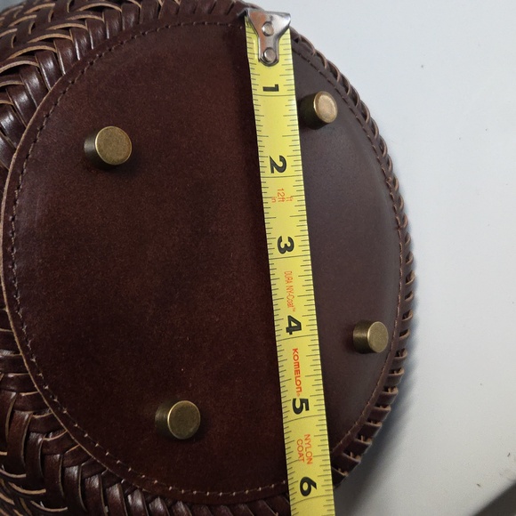 Nwt Real Leather Woven Bag - Picture 11 of 11